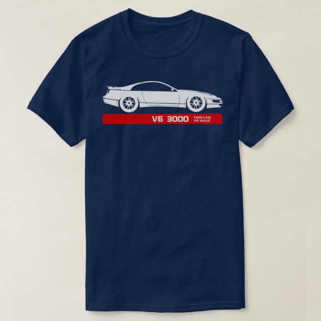 300zx White T-Shirt (Design Front)