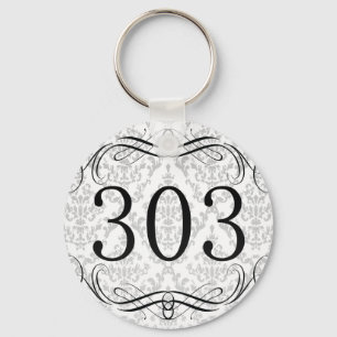 303 Area Code Key Ring