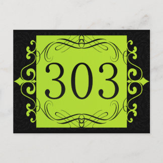 303 Area Code Postcard