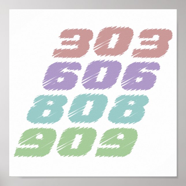 303 Techno Poster (Front)