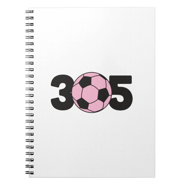 305 Pink Inter Soccer Notebook (Front)