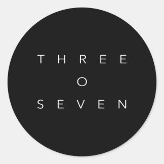 307 Area Code Wyoming Classic Round Sticker