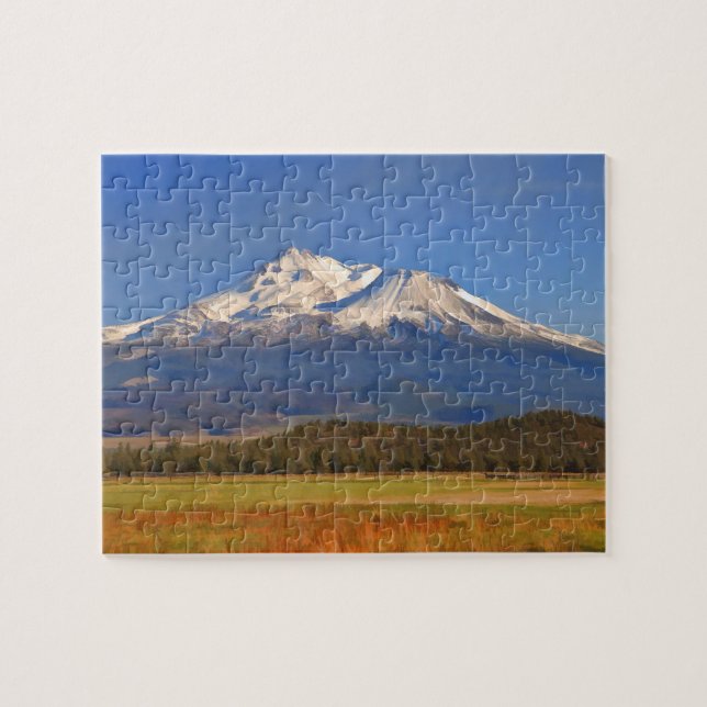 307 MOUNT SHASTA IN FALL JIGSAW PUZZLE (Horizontal)