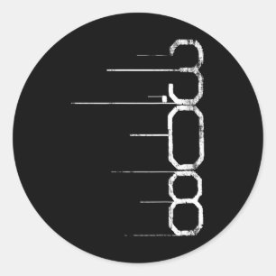 308 Ammo Shirts Hunting Firing Range Gun Lovers S Classic Round Sticker