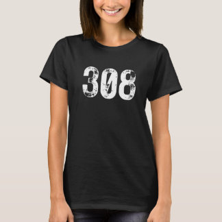 308 Area Code Grand Island NE Mobile Telephone Are T-Shirt