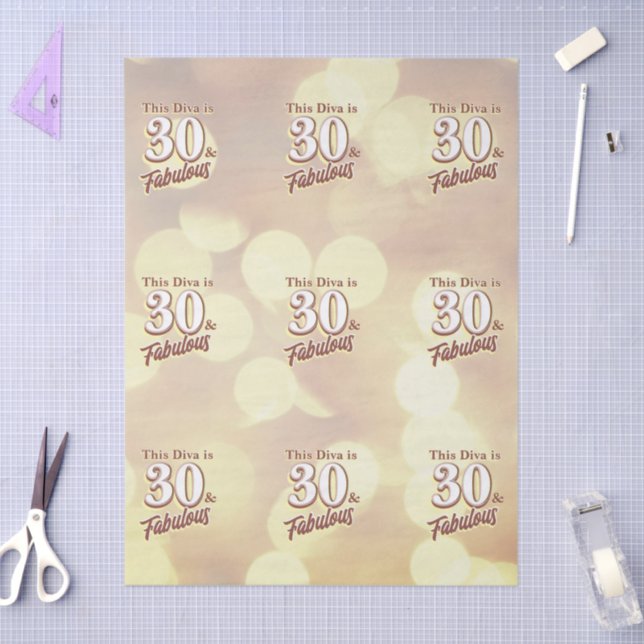 30 and Fabulous Tissue Paper (Craft)