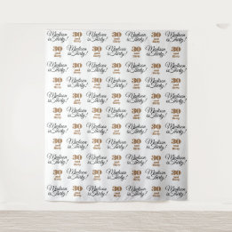 30 and Flirty Party Backdrop Step and Repeat Tapestry