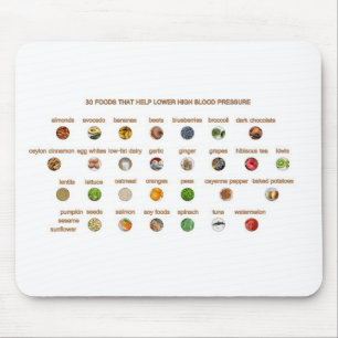 30 Best Foods lower high blood pressure naturally Mouse Pad