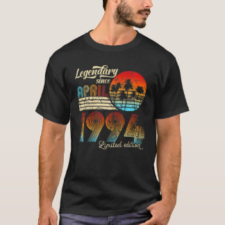 30. Birthday 30 Legendary Since April 1993 Gift T-Shirt