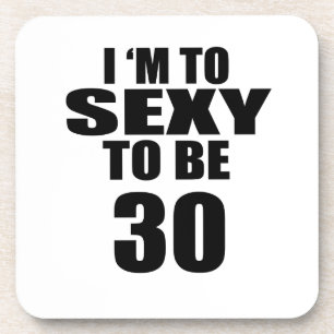30 Birthday Designs Coaster