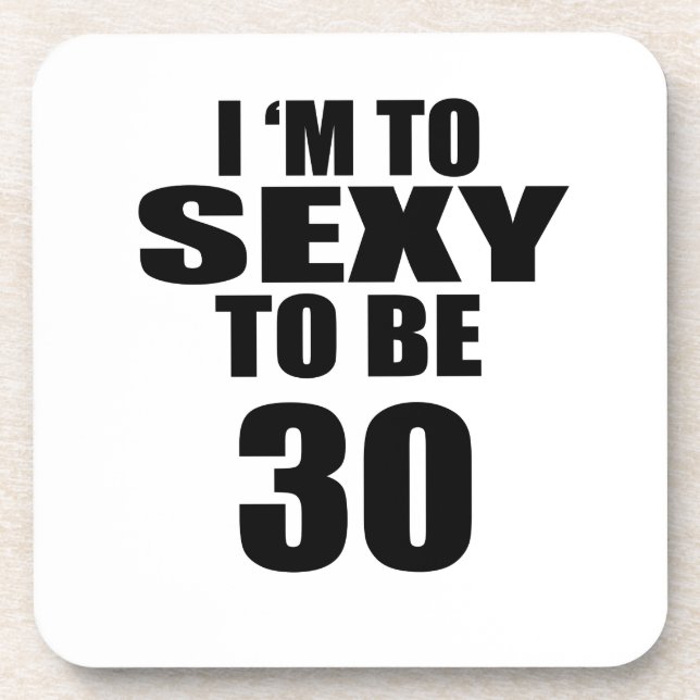 30 Birthday Designs Coaster (Front)