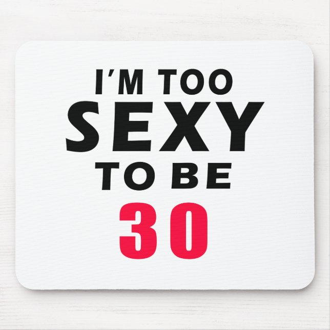 30 birthday designs mouse pad (Front)