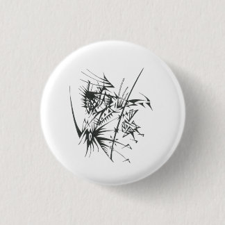 30 Black White Abstract Tribal Tattoo Art 3 Cm Round Badge