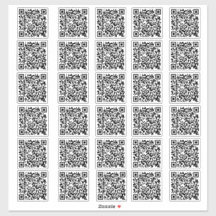 30 Business QR code Custom-cut Vinyl Stickers
