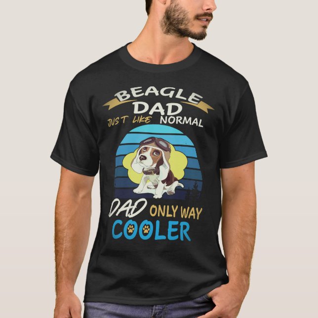 30 Dad - Beagle Dad Cooler Beagle T-Shirt (Front)