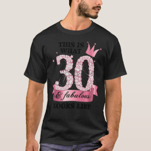 30 & Fabulous I Pink White Party Group Candid Phot T-Shirt