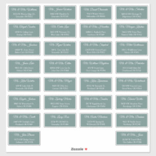 30 Individual Wedding Guest Address Labels