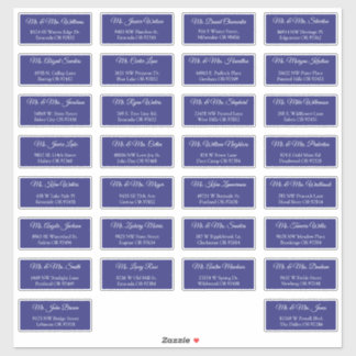 30 Individual Wedding Guest Address Labels