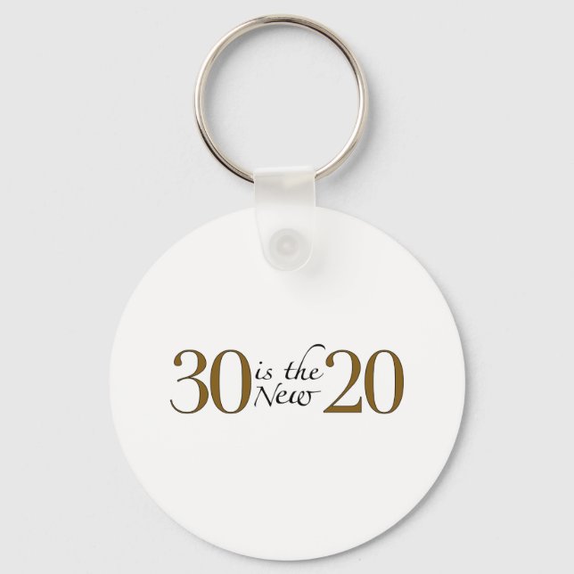 30 is the new 20 key ring (Front)