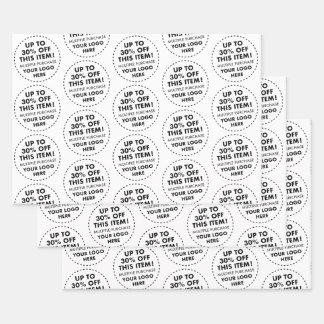 30% OFF Bulk Buy Discount Custom HALF DROP TILING Wrapping Paper Sheet