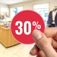 30 Percent off Discount Sale