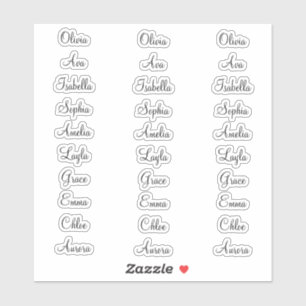 30 Personalized Calligraphy Labels Elegant Custom 