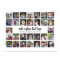 30 Photo Collage Grid - 2 Text boxes - black white