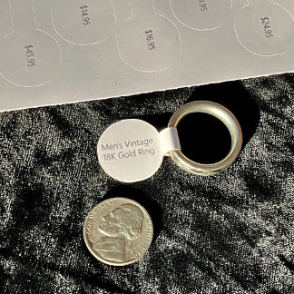 30 Small Jewellery Barbell Price Tag