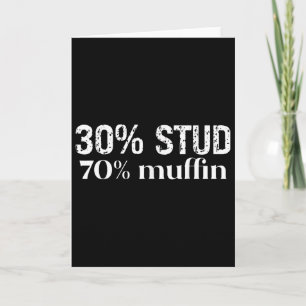 30 Stud 70 Muffin Funny Valentine Sayings Father's Card