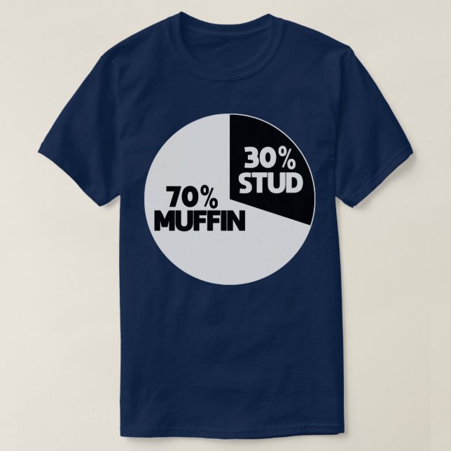 30 STUD 70 MUFFIN T-Shirt (Design Front)