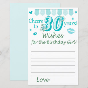 30 th Wishes for the birthday girl