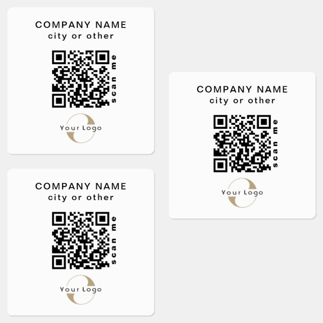  30 Waterproof Stickers Business QR code Laptop (Group)