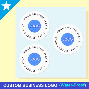 30 Waterproof Stickers With Your Business Logo