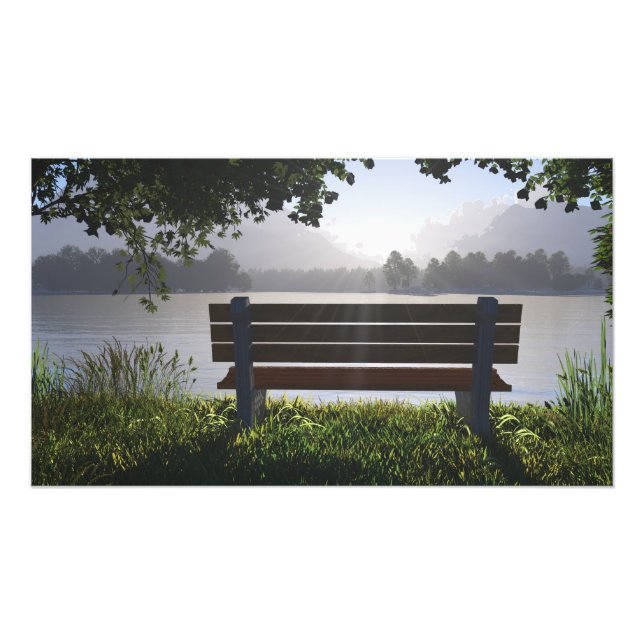 30"x24" Paper poster with "Nana's Bench" image (Front)