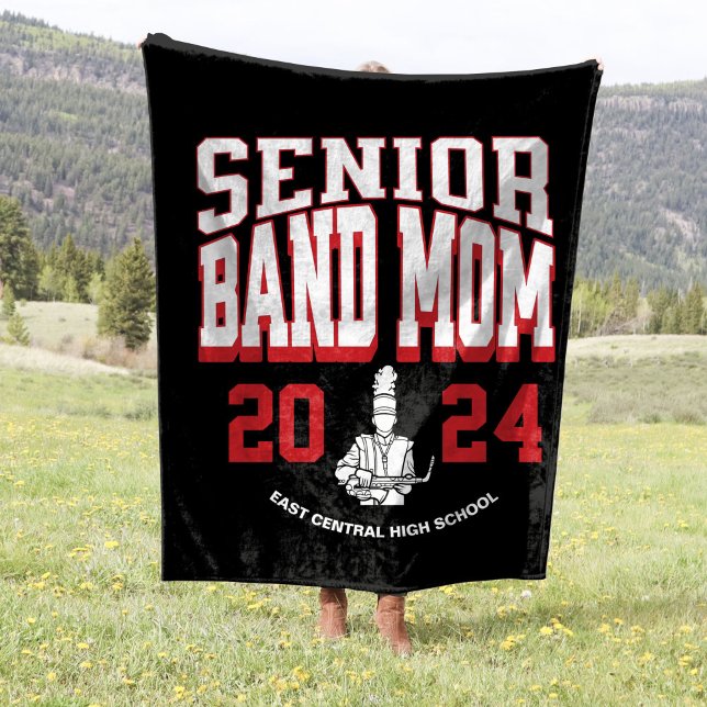 30"x40" School Band Senior Mum Stadium Fleece Blanket (Creator Uploaded)
