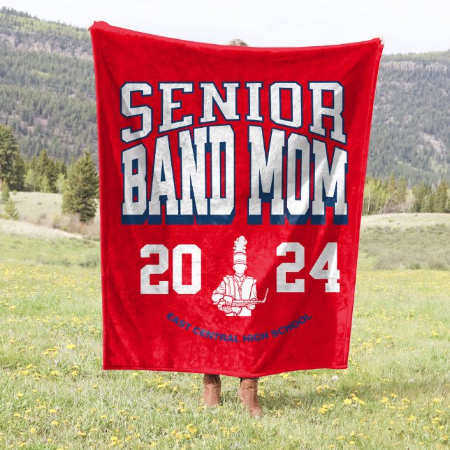 30"x40" School Band Senior Mum Stadium Fleece Blanket (Creator Uploaded)