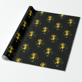 30"x6' Glacier Lily Flower Montana Wrapping Paper