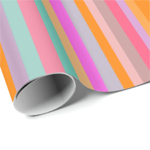 30" x 6' Glossy Wrapping Paper, Mandarin Orange Wrapping Paper