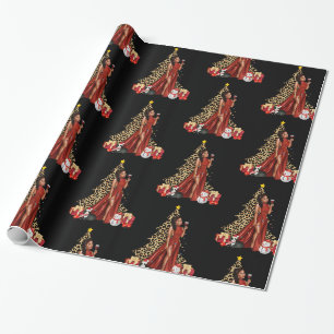 30" x 6' Wrapping Paper, Merry Christmas Paper