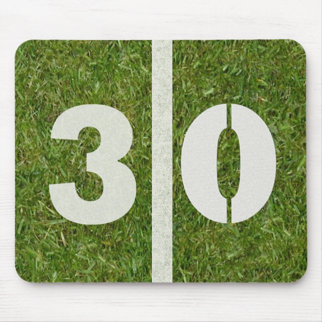 30 Yard Line Football Field Mousepad (Front)