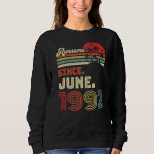 30 Year Old Awesome Since June 1992 30th Birthday Sweatshirt