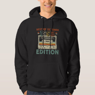 30 Year Old Awesome Since October 1992 30th Birth Hoodie