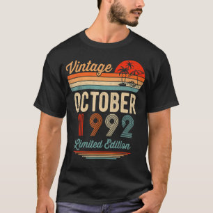 30 Year Old Awesome Since October 1992 30th Birth T-Shirt