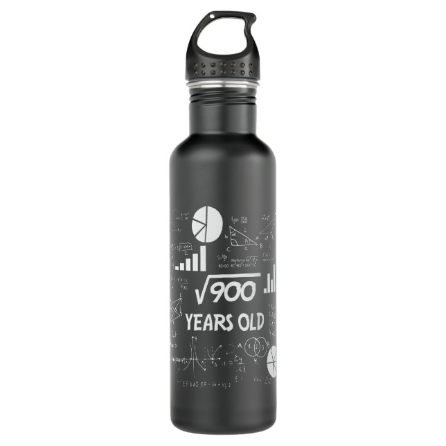 30 Year Old Bday Math Teacher 30th Birthday Gift 710 Ml Water Bottle (Front)