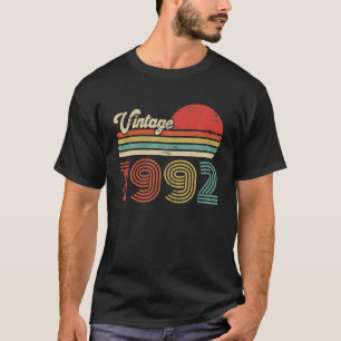 30 Year Old Birthday Vintage 1992 30th Birthday T-Shirt