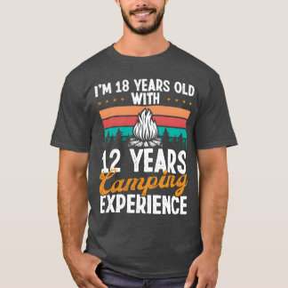 30 Year Old Camper Mountains Camping 30 Birthday g T-Shirt