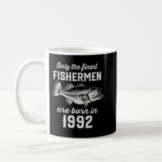30 Year Old Fishing Fisherman 1992 30th Birthday  Coffee Mug