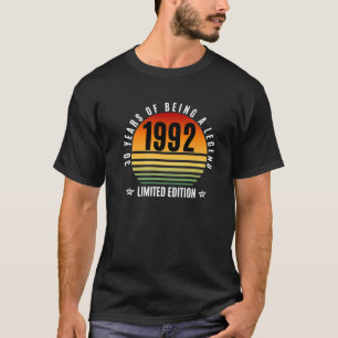 30 Year Old Gifts Retro 1992 Limited Edition 30Th T-Shirt
