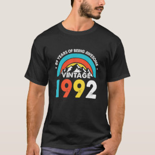 30 Year Old Gifts Vintage 1992 Awesome 30Th Birthd T-Shirt