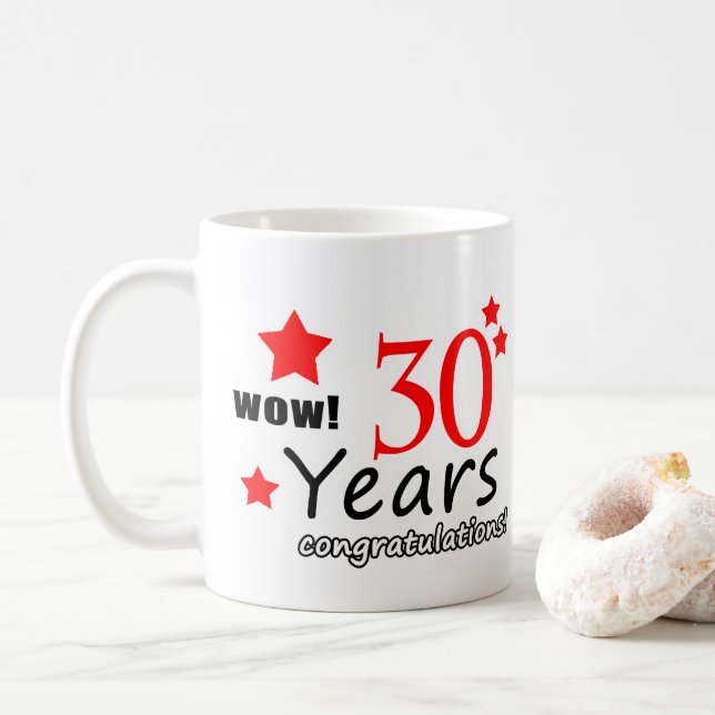 30 years anniversary coffee mug (With Donut)